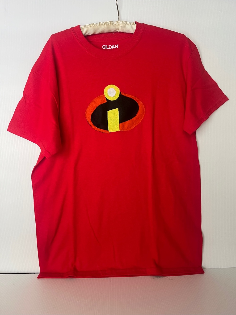 Incredible Superhero DIY Felt Patch Costume Shirt Size M